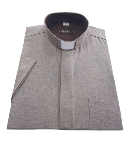 Koszula kapłańska w kolorze beżowym