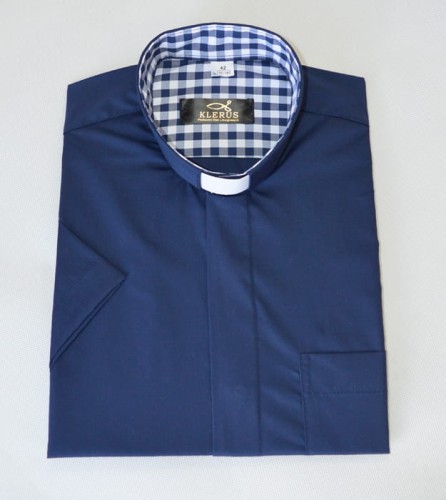 koszula kapłańska w kratkę