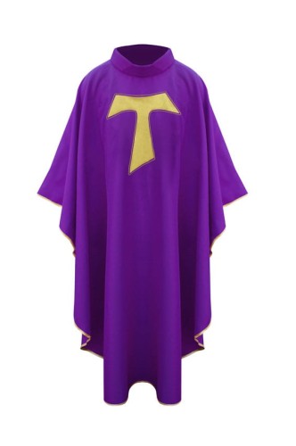 Ornat fioletowy franciszkański - przód 