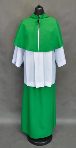 Zielony strój ministrancki
