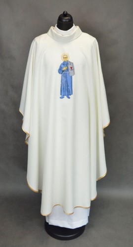 Ornat z wizerunkiem świętego o. Maksymiliana Kolbe