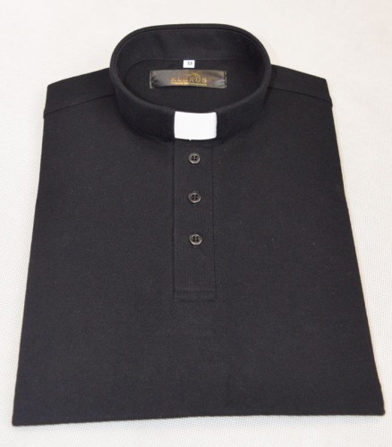 Koszulka polo dla księdza w kolorze czarnym