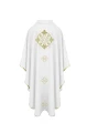 Ornat biały z haftem eucharystycznym - tył