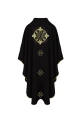 Czarny ornat z haftem eucharystycznym - tył
